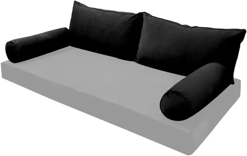 Vista 2 de Prolinemax Style V2 AD374 - Sábana bajera ajustable de cojín de terciopelo para interiores, tamaño individual, solo funda, AD374