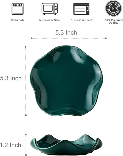 Vista 2 de Miamolo Bandeja de condimentos y soporte para cuchara, soporte de cuchara de cerámica para estufa, bonito soporte para cuchara de café con borde