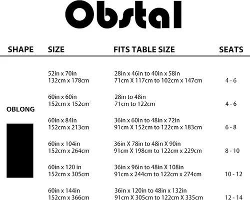 Vista 4 de Obstal 210GSM Rectangle Table Cloth - Heavy Duty Water Resistance Microfiber Tablecloth, Decorative Fabric Table Cover for Outdoor and