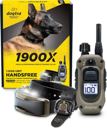 Vista 10 de Dogtra 1900X Black Edition E-Collar – Rango de 1 milla, perros 45 libras +, IPX9K impermeable, 100 niveles de estimulación, vibración, tono