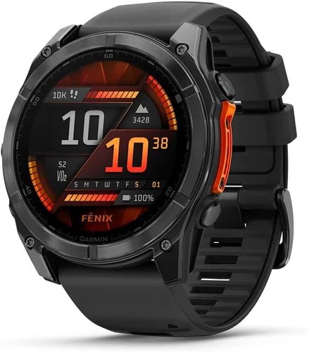 Vista 21 de Garmin fēnix® 8 – 43mm, AMOLED, Smartwatch GPS Multideporte Premium, Batería de Larga Duración, Resistente a Inmersiónes, Linterna LED Integrada