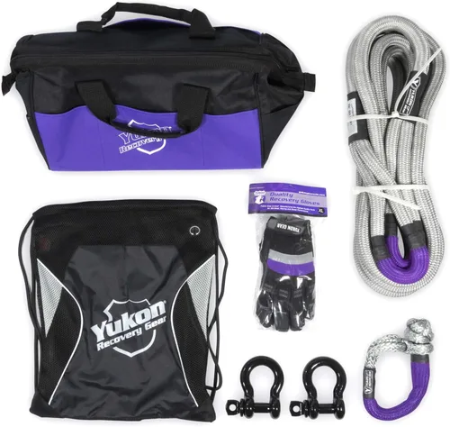 Vista 2 de Yukon Kit de equipo de recuperación con cuerda cinética de 3/4, 20 pies de largo, grilletes y más