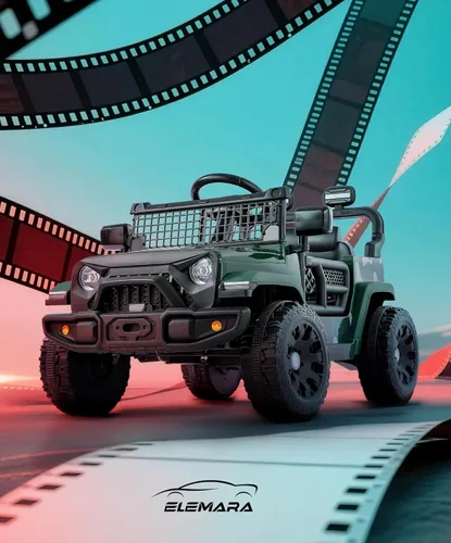 Vista 8 de ELEMARA Auto de Paseo, Vehículo de paseo con Bluetooth para niños pequeños, vehículos a batería de 12 V con control remoto, camión todoterreno