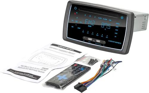 Vista 2 de Sistema estéreo de entretenimiento multimedia RV con Bluetooth/DVD/USB/AM/FM/MP3/AUX, receptor de 3 zonas