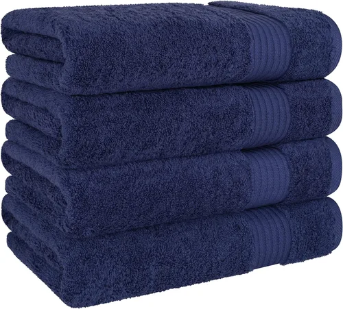 Vista 299 de Cotton Paradise 100% Cotton Turkish Washcloth Set for Bathroom, 4 Piece Soft Absorbent Small Hand Face Towels Wash Rags, Lilac