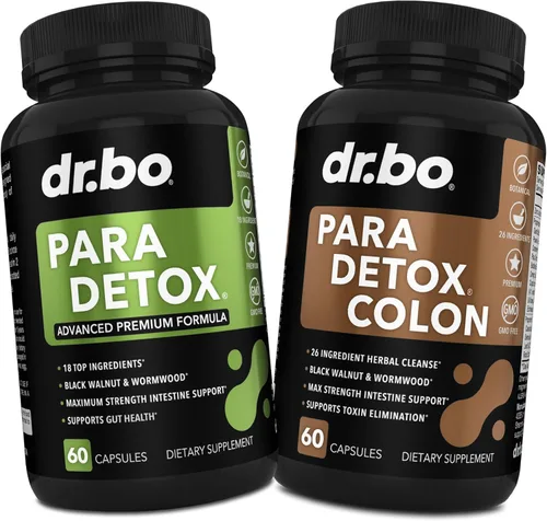 Píldoras de limpieza de colon y desintoxicación corporal – Limpiador de protección intestinal para estómago – Suplemento limpiador natural de
