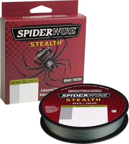 Vista 14 de Spiderwire Stealth Braid 3000 Yardas Camuflado azul
