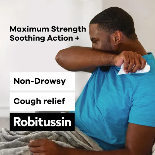 Vista 2 de Robitussin Maximum Strength jarabe para la toz y la congestión del pecho que no produce somnolencia No Model 1 1
