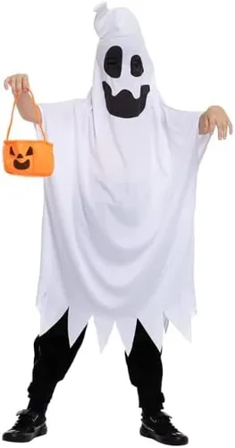 Vista 6 de Disfraz unisex de fantasma con cuerno 3 años