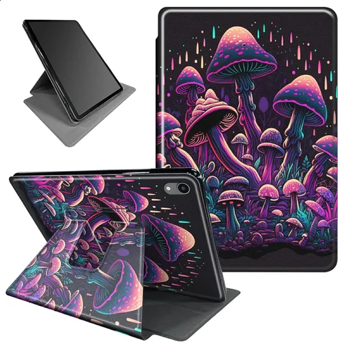 Vista 8 de Funda para iPad de 9ª/8ª/7ª generación de 10.2 pulgadas, soporte giratorio 360, encendido automático/sueño, flores colibríes