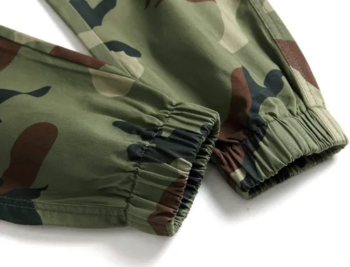 Vista 7 de LOKTARC Pantalones deportivos tipo cargo de camuflaje para niños