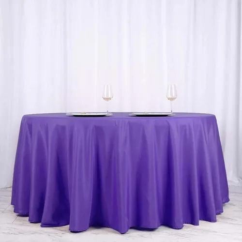 Vista 92 de Efavormart - Mantel redondo de poliéster para banquetes de boda, 90 pulgadas, color marfil