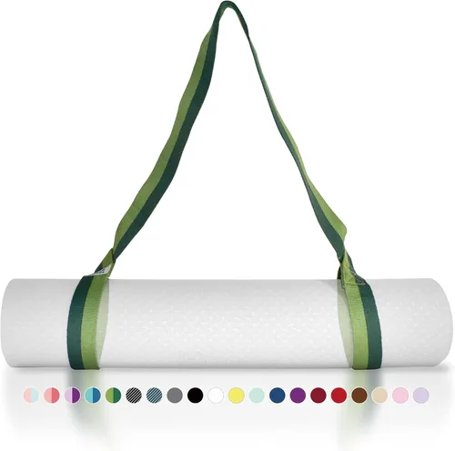 Vista 12 de Tumaz Correa para esterilla de yoga [alfombrilla no incluida] (2 tamaños) con textura delicada extra gruesa y cómoda, soporte ajustable