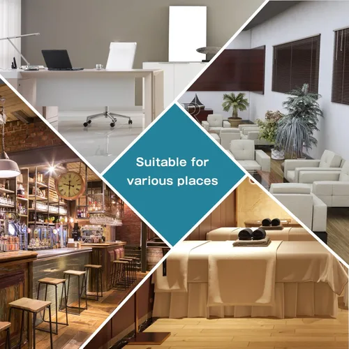 Vista 5 de Taburete con Ruedas – Asiento Giratorio Ergonómico, Altura Ajustable, Ruedas Ultra Silenciosas, Cojín Acolchado de Cuero PU, para Salón, Oficina