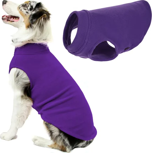 Gooby Chaleco, suéter, ropa de invierno de forro polar elástico para perros hembra y macho pequeños y grandes, suave, muy elástico, talla 3XG, color
