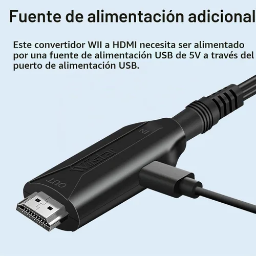 Vista 4 de Adaptador convertidor N64 a HDMI compatible con salida de audio y video, cable de enlace HDMI para modos N64, Plug and Play, compatible con pantalla