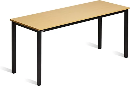 Vista 7 de Decoholic Escritorio moderno para computadora de 63 pulgadas, estación de trabajo grande, escritorio de oficina, mesa de estudio, escritorio