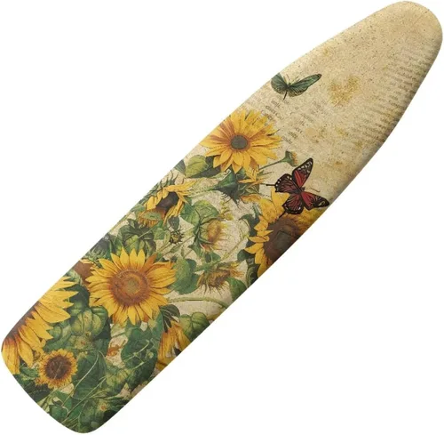 Vista 39 de Art Daisy - Funda para tabla de planchar de tamaño estándar, con borde elástico, 15 x 54 pulgadas, resistente al satén y abrasador, para el hogar