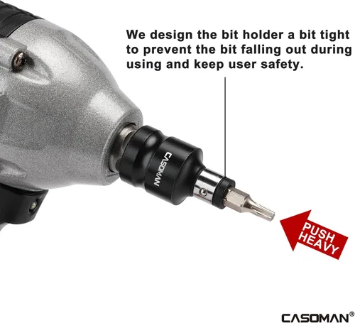 Vista 5 de CASOMAN Juego de adaptadores de dados de broca -1/4" x 3/8" Dr. 1/4" x 1/2" Dr., 5/16" * 1/2" Dr., 1/4-Inch Dr. Hex Power Bit Holder & 5/16" 1/4