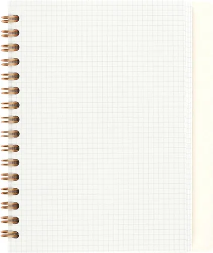 Vista 2 de Maruman Septcouleur - Cuaderno de espiral, 200 páginas, cuadrícula A6 de Blanco