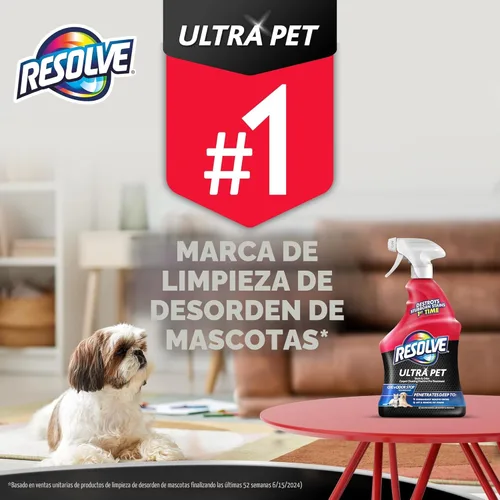 Vista 2 de Resolve Spray limpiador de alfombras Ultra Pet – para eliminar manchas y olores de mascotas, 32 onzas