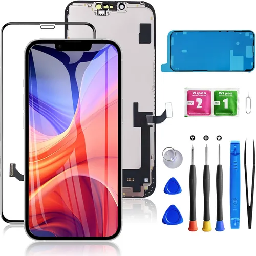 Vista 9 de para iPhone 15 Plus Reemplazo de pantalla de 6.7 pulgadas, ensamblaje frontal de pantalla táctil LCD digitalizador 3D con sello