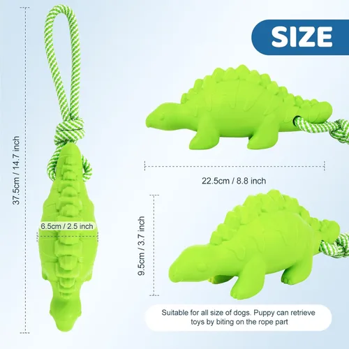 Vista 3 de Juguete flotante para perros, juguete masticable para masticadores agresivos, juguete de piscina con cuerda para buscar y jugar interactivamente