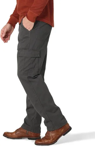 Vista 2 de Wrangler Authentics - Pantalón tipo cargo con forro de vellón para hombre