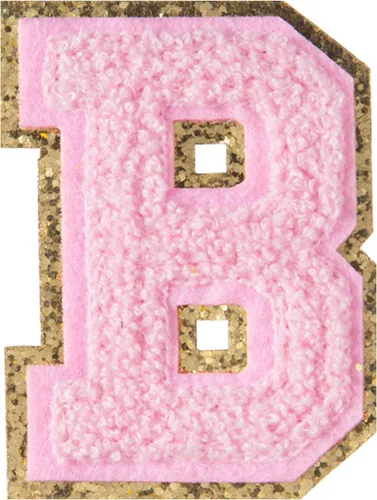 Vista 59 de 4 parches de letras de felpilla negra, parches de letras termo-adhesivas de 2.2", parches de letras de felpilla para ropa (S)