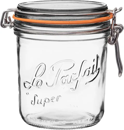 Vista 11 de Le Parfait Super Terrine Jar 4oz (125ml) (Packo de 4) Tarro de vidrio francés, sello de goma hermético y tapa de vidrio Tarros de vidrio