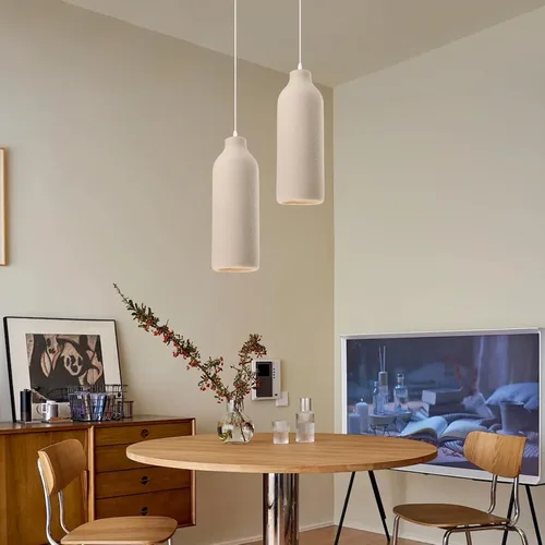 Vista 9 de JAYMP Wabi Sabi - Lámpara colgante para comedor, cocina, isla, pasillo, restaurante, lámpara colgante E26, base japonesa, forma de botella de vino