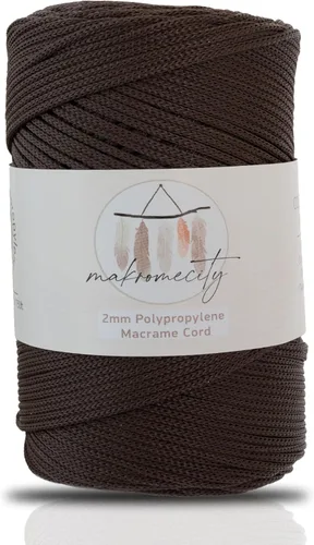 Vista 14 de Makromecity, Cordón de macramé de poliéster de 0.079 in x 250 yardas (750 pies) de 0.079 in de polipropileno para macramé, arte y manualidades