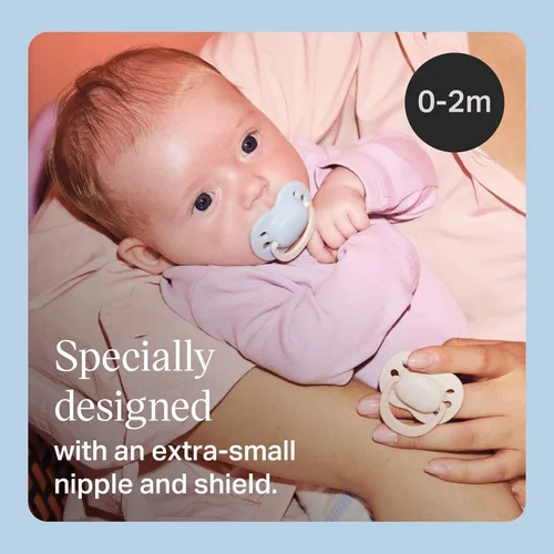 Vista 2 de Tommee Tippee Ultimate Fit - Chupete para recién nacido, 0-2 meses, paquete Multi