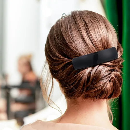 Vista 7 de WILLBOND 6 Piezas Pasadores de Cabello para Mujeres Pasadores Grandes para Cabello Clips Franceses Prendedor Broche Retro para Regalos de Mamá Oscuro