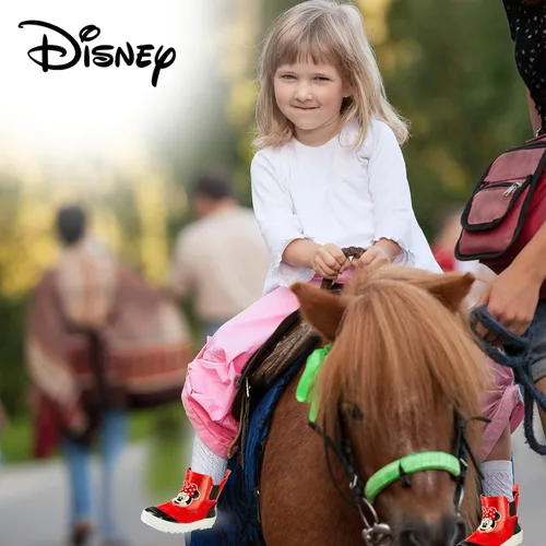 Vista 4 de Disney Girl Minnie Mouse Mid Height Easy Slip-on Waterproof Rubber Boots