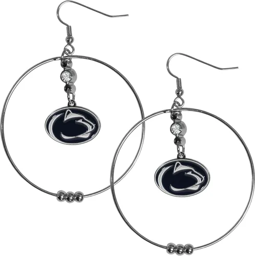 Vista 28 de Siskiyou Sports Pendientes de aro NCAA, 2 pulgadas