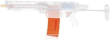 Vista 5 de WORKER Revista táctica estilo Magpul de 12 dardos para Nerf N-Strike Elite y Nerf Modify Toy (naranja)