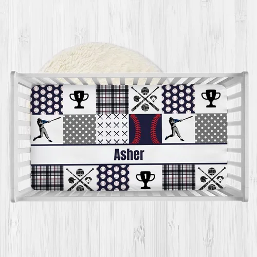 Vista 11 de Sábanas personalizadas para cuna de bebé para niños, sábanas de colchón ajustables personalizadas con nombre, juego de sábanas de bebé de vehículos