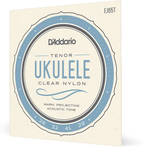 Vista 20 de D'Addario Cuerdas de ukelele soprano/concierto, fluorocarbono, EJ99SC, juego de 4 cuerdas, paquete de 1