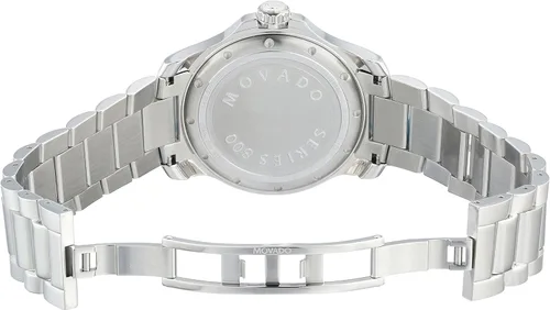 Vista 5 de Movado Series 800 caja de acero inoxidable esfera verde pulsera de acero inoxidable mujer 2600136