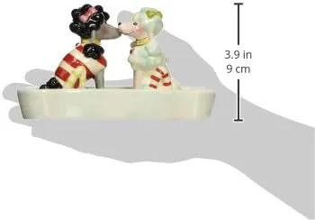 Vista 2 de Appletree Design Ruby de la colección 2Perros Juego de salero y pimentero, base 614Pulgadas, pimentero, 338-Inch