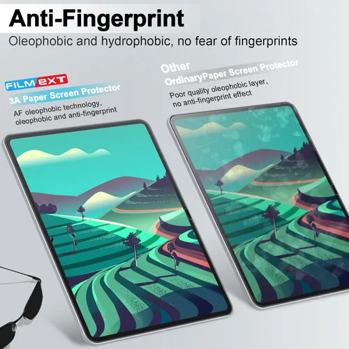 Vista 6 de FILMEXT [2025 3A Protector de pantalla de papel para iPad Pro 11 pulgadas M4 2024 5ª Gen [Antideslumbrante][Antirreflejo][Antihuellas dactilares]
