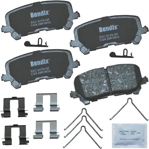 Vista 249 de Pastillas de Freno Traseras Cerámicas Bendix Priority1 CFC1510 para INFINITI QX56 2013-2011, QX80 2024-2014, Nissan Armada 2023-2017