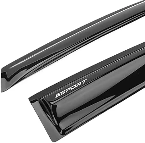 Vista 4 de Parasol de protección contra la lluvia compatible con Honda Civic Sedan 2006-2011 de 4 puertas, deflector de ventilación de ventana lateral, teñido