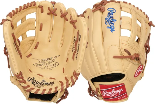 Vista 9 de Rawlings Guante de béisbol juvenil Select PRO LITE Modelos Pro Player Tamaños 10.5 a 12.25 pulgadas Múltiples estilos