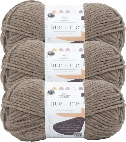 Vista 21 de Lion Brand Yarn, Hue + Me - Hilo grueso para tejer a ganchillo, tejer y manualidades, agave, 1 paquete