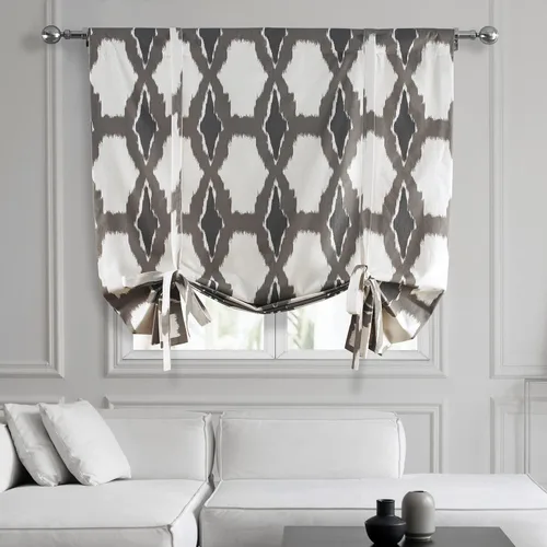 Vista 17 de HPD Half Price Drapes Ikat - Cortinas enrollables para oscurecer la habitación, 46 x 63 pulgadas, cortina enrollable de algodón para ventana de sala