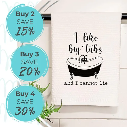 Vista 4 de Moonlight Makers Soft Cotton Waffle Design Hand Towel, Bathroom/Kitchen Farmhouse Decor, Cute Gift, BOHO, Stocking Stuffer (Fold in the Cheese)