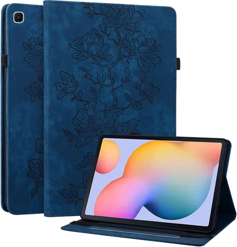 Vista 49 de Funda para Samsung Galaxy Tab S5e 10.5 2019 Modelo SM-T720/T725/T727, funda delgada de piel sintética con soporte multiángulo y soporte