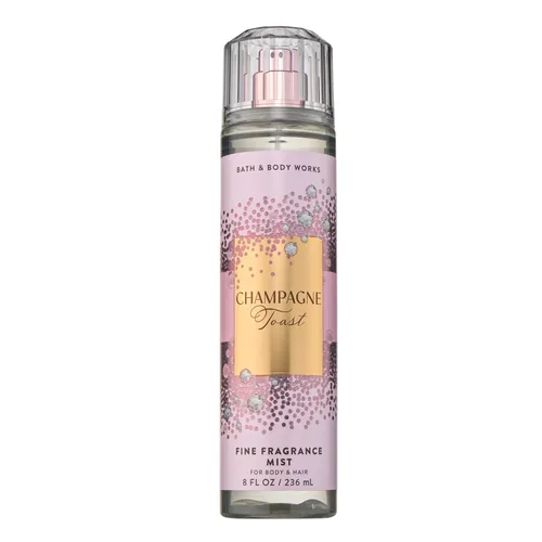 Bath & Body Works Champagne Toast - Espray corporal de fragancia fina, 8 onzas (Champagne Toast), 8 onzas líquidas (paquete de 1), 8.0 onzas líquidas